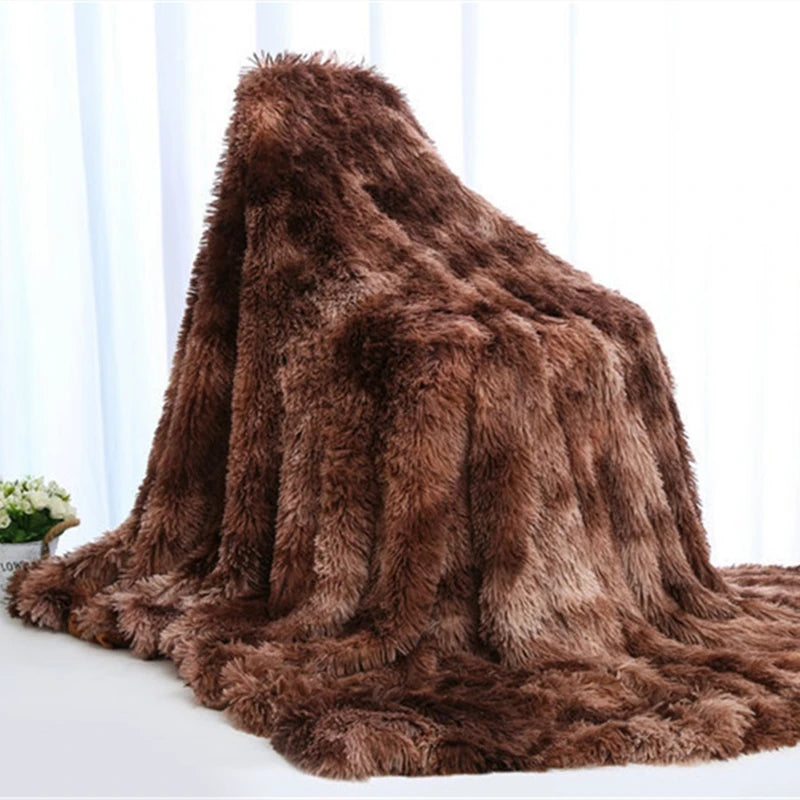 Shaggy Throw Blanket Super Soft Plush for Bed/Couch/Sofa