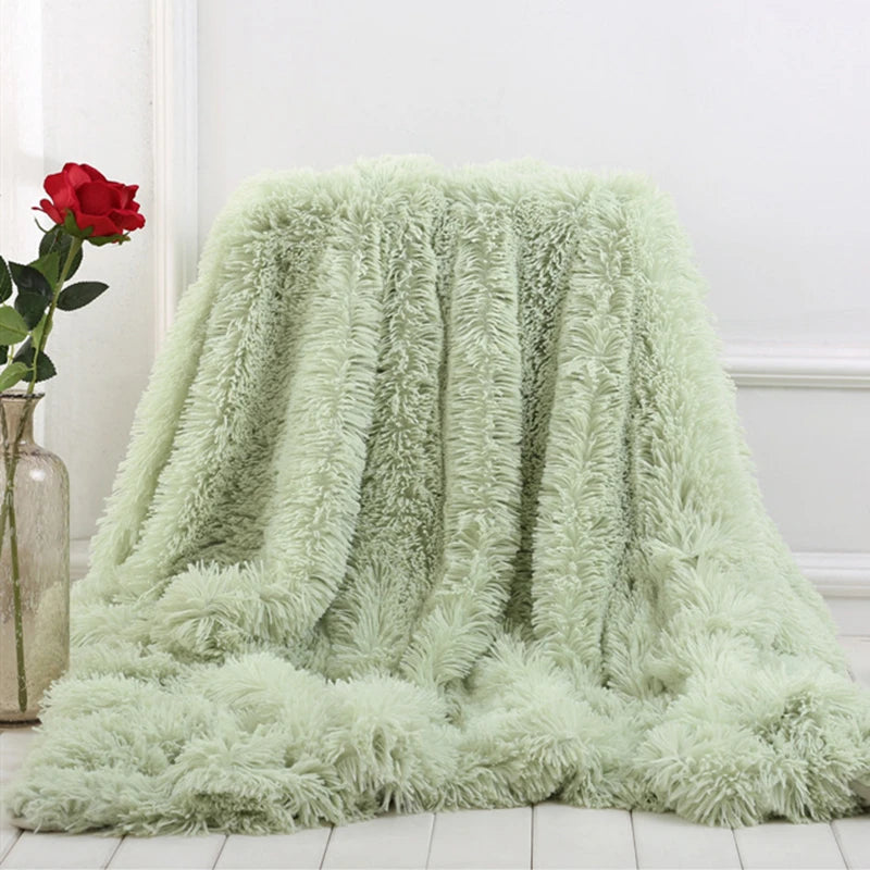 Shaggy Throw Blanket Super Soft Plush for Bed/Couch/Sofa