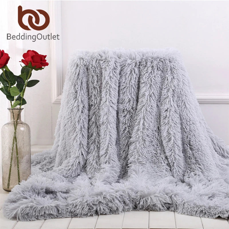Shaggy Throw Blanket Super Soft Plush for Bed/Couch/Sofa
