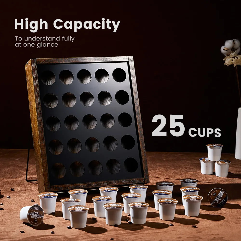 Wooden K Cup Holders Holds 25 Pods
