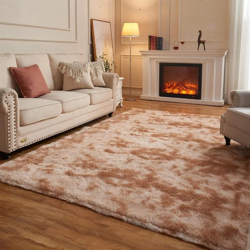 Fluffy Rectangle Rug for Nursery Room