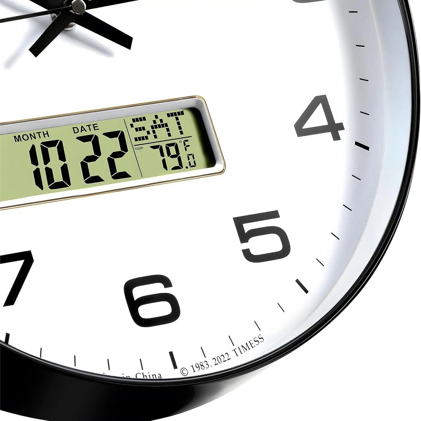 Calendar Wall Clock with 3 Sizes/4 Colors