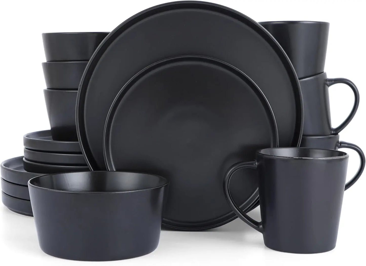 Stoneware Dinnerware Set Plates/Bowls for 4