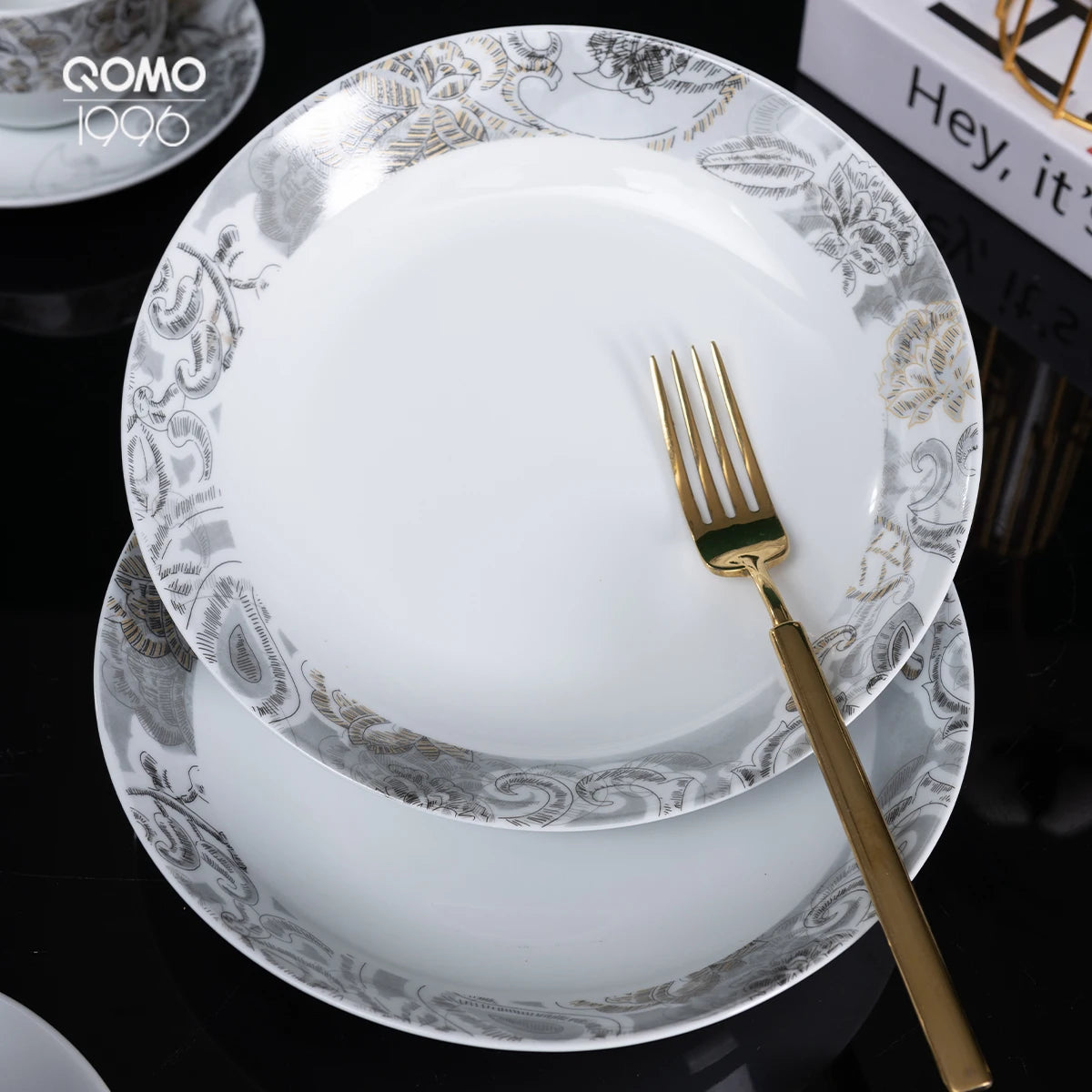 14/28 Pcs Painted Ceramic Tableware Set