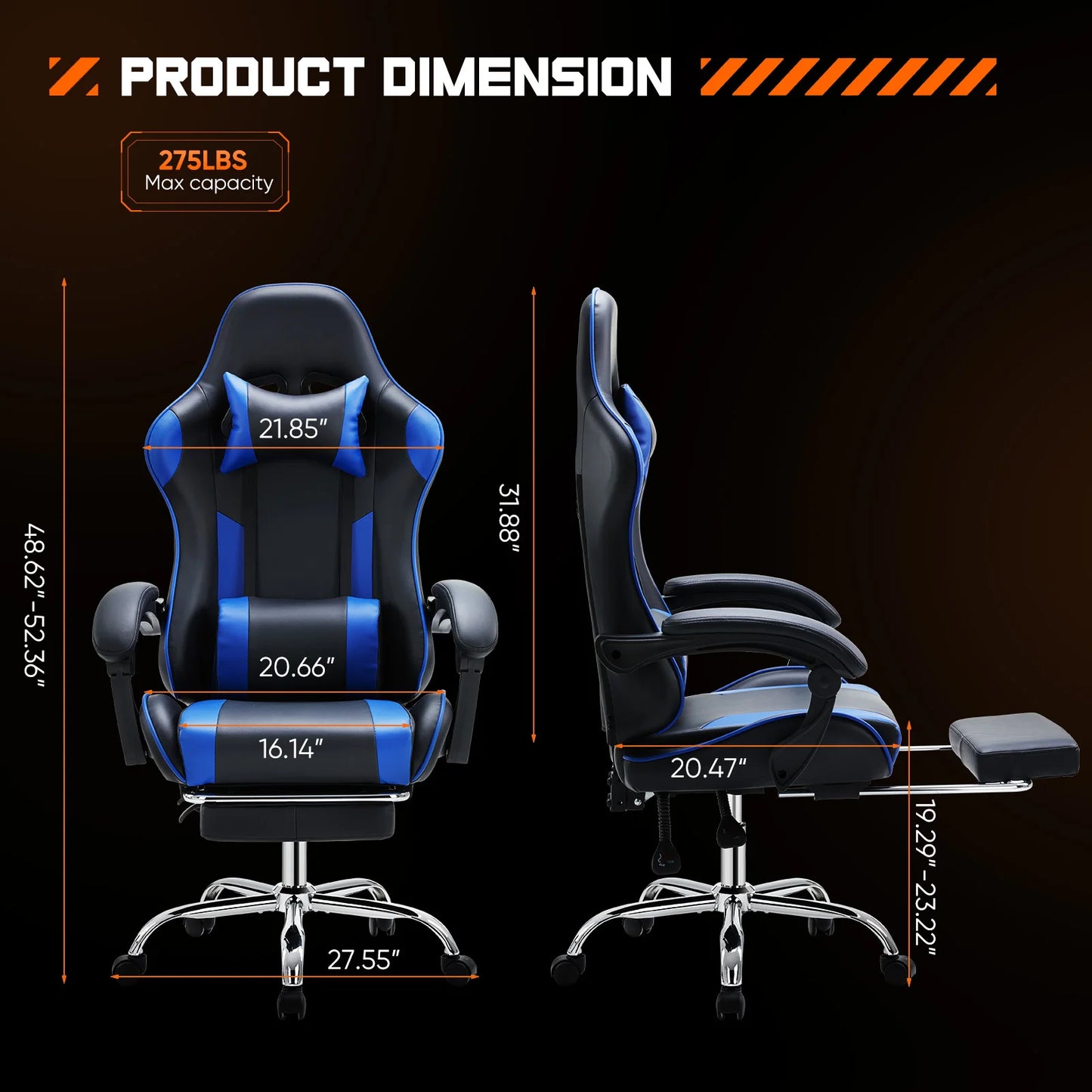 Ergonomic Racing Gaming PU Leather Chair for Office