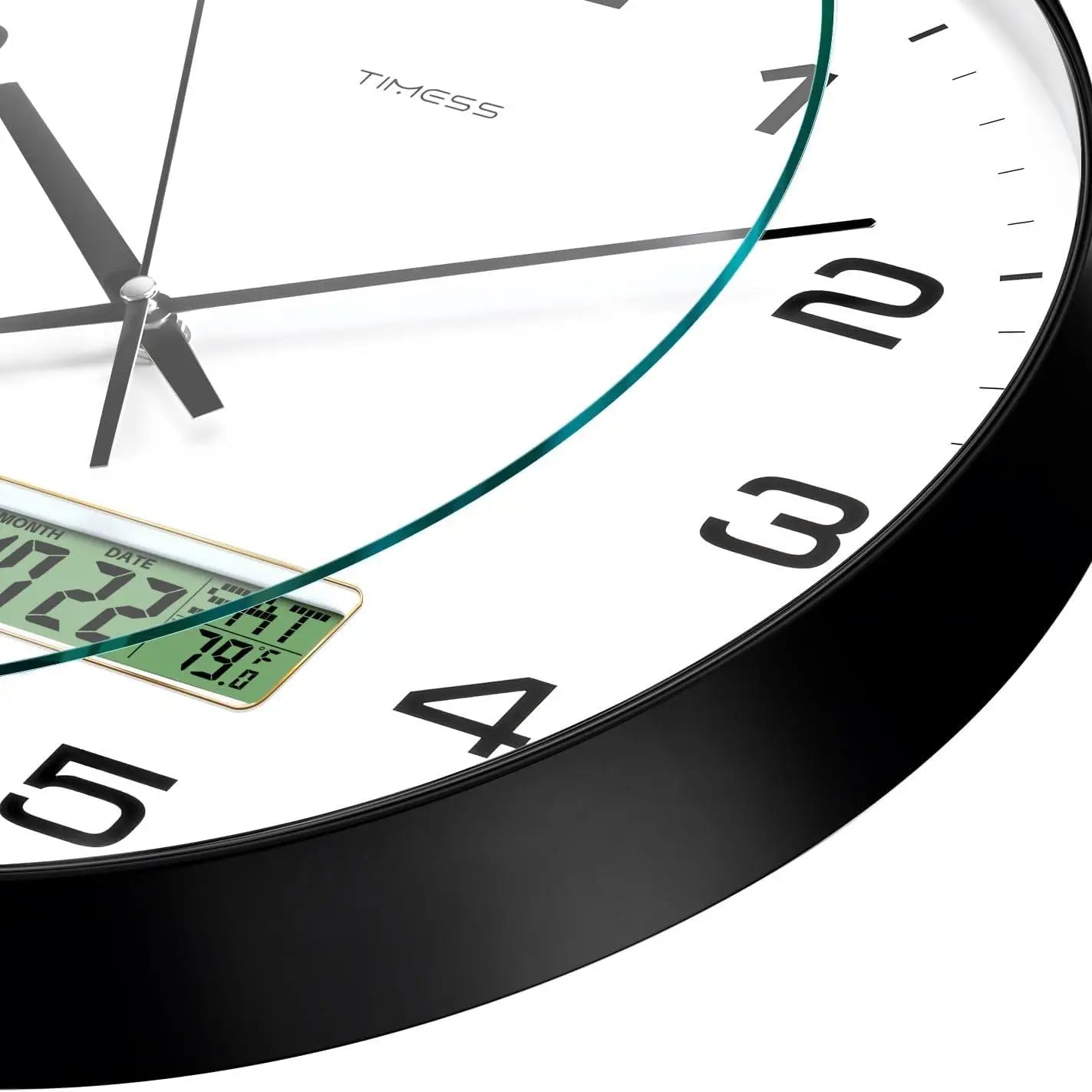 Calendar Wall Clock with 3 Sizes/4 Colors