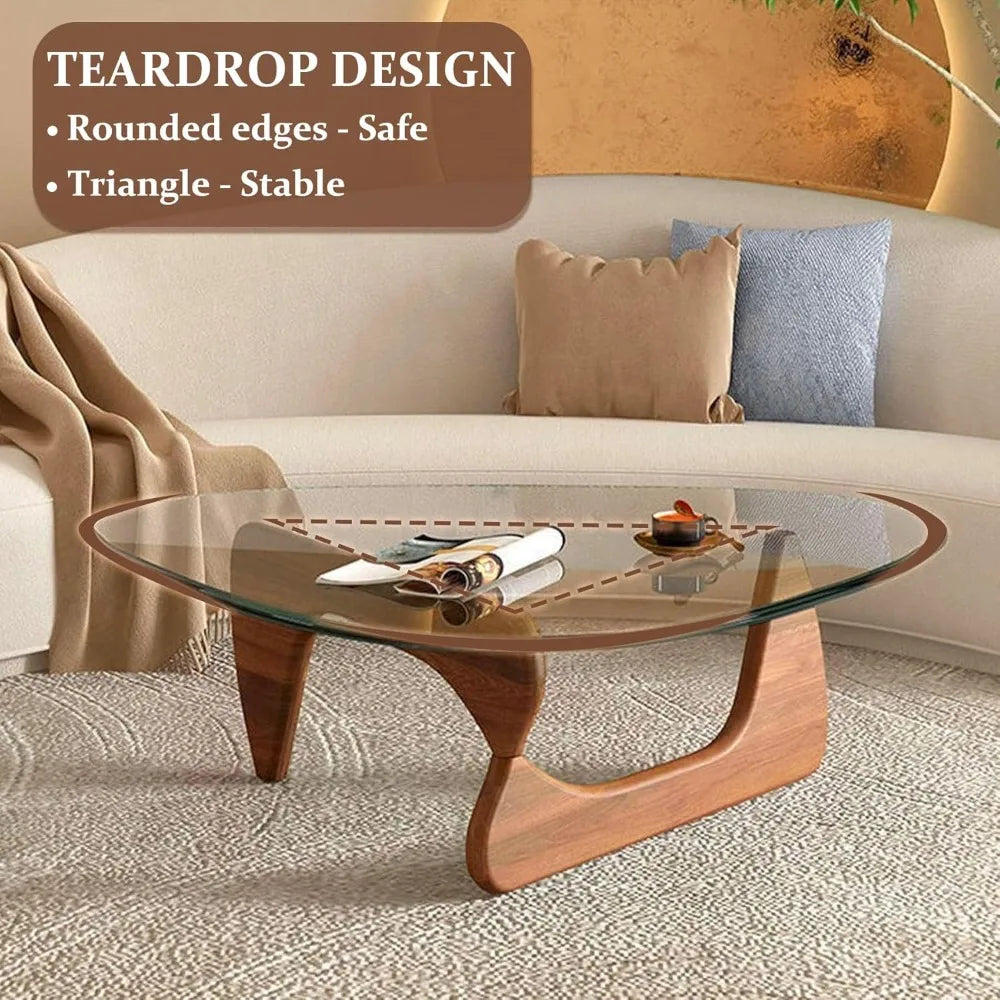 Glass Coffee Tables for Living Room-Triangle
