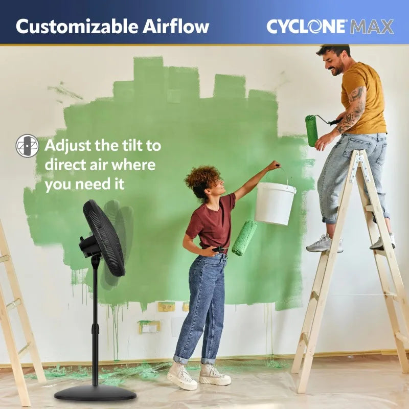 Cyclone Max 18" 4-Speed Remote Controlled Pedestal Fan
