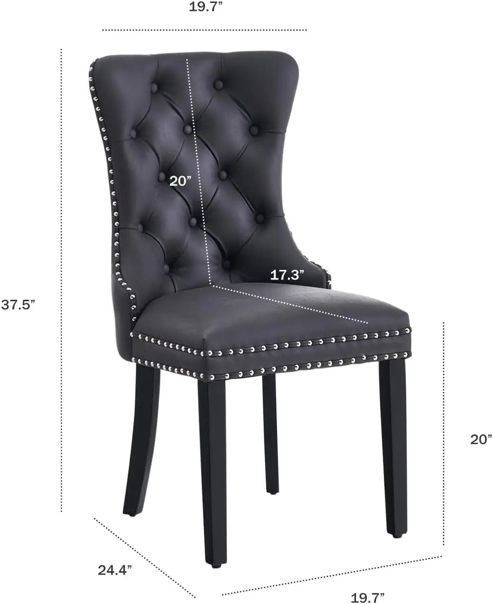 Upholstered Dining/Kitchen Chairs w/Solid Wood Legs
