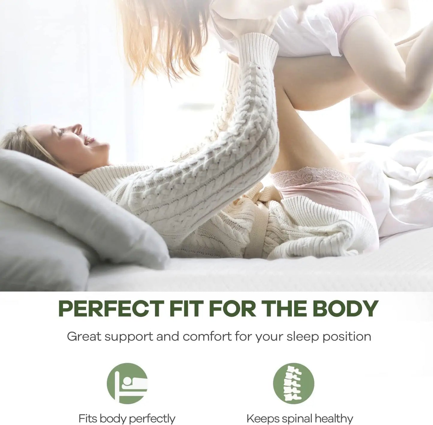Queen Gel Memory Foam Mattress Pressure Relieving Bed-in-a-Box
