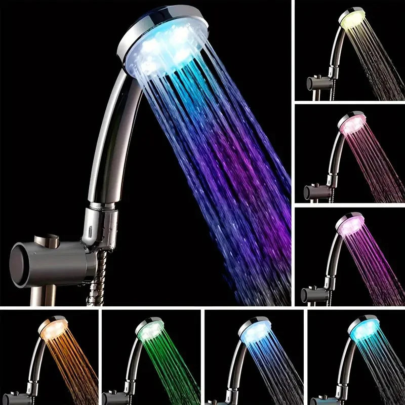 LED 7 Automatic Colors-Changing Shower Head Bathroom Accessories