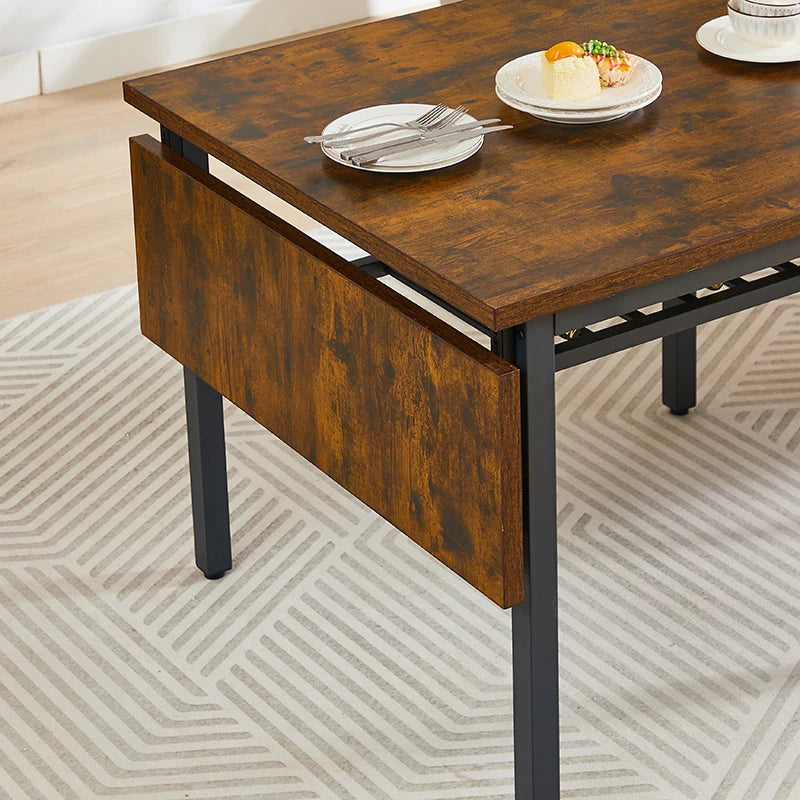 Vintage Folding Dining Table 1.2 inches thick For Dining Room