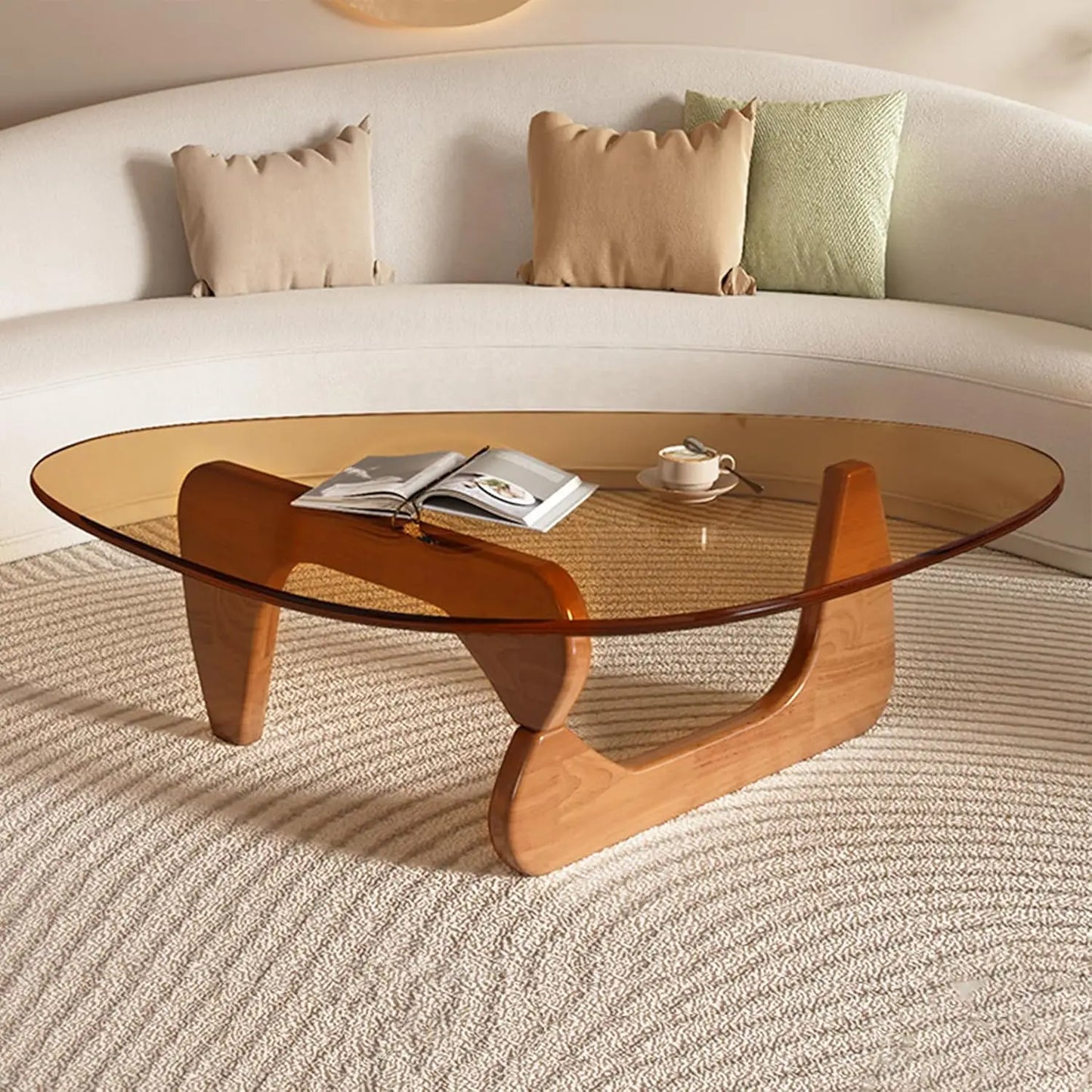 Glass Coffee Tables for Living Room-Triangle