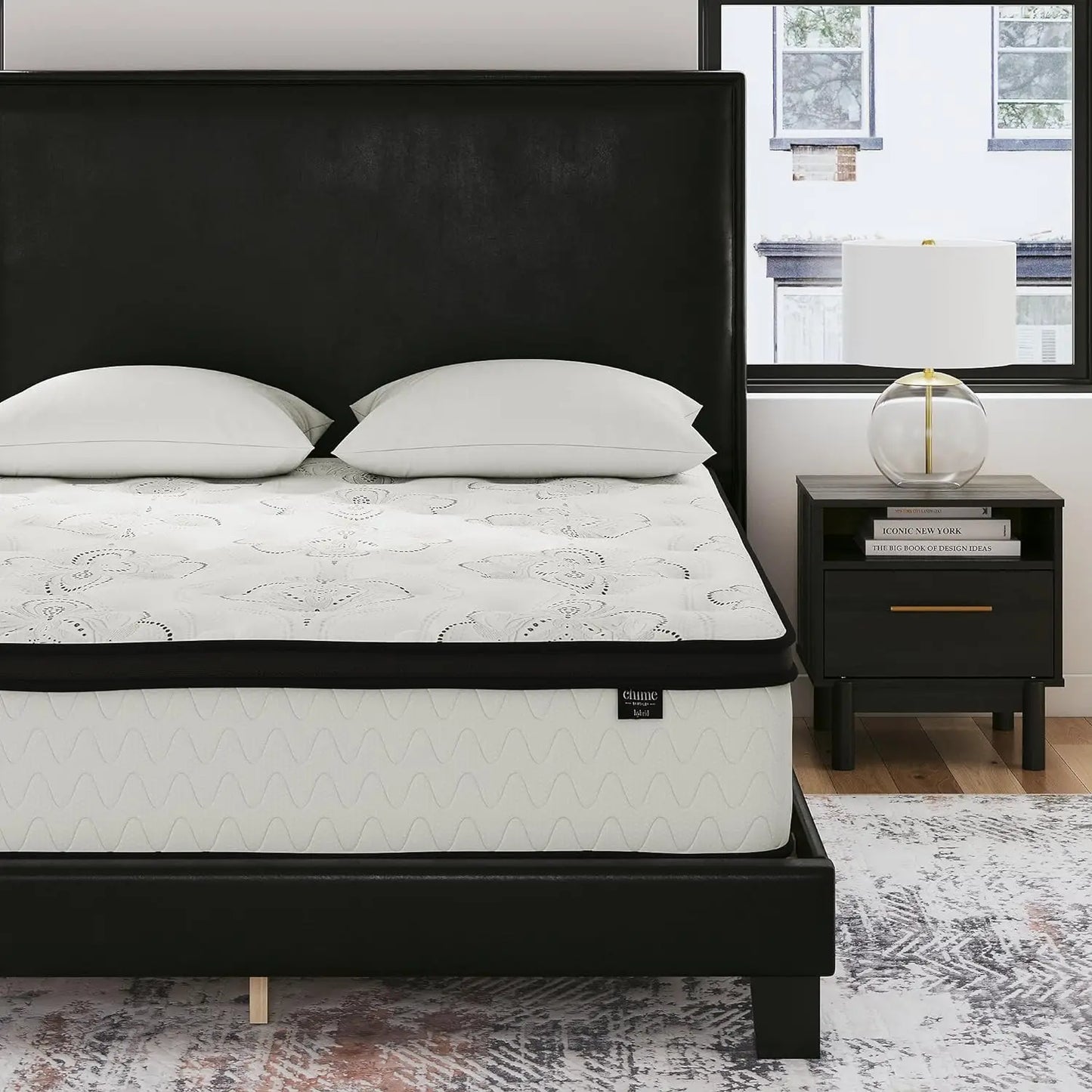 12 Inch Medium/Firm Hybrid Mattress w/Cooling Gel Memory Foam