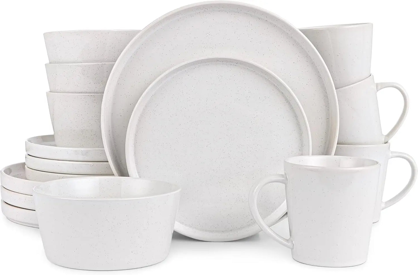 Stoneware Dinnerware Set Plates/Bowls for 4