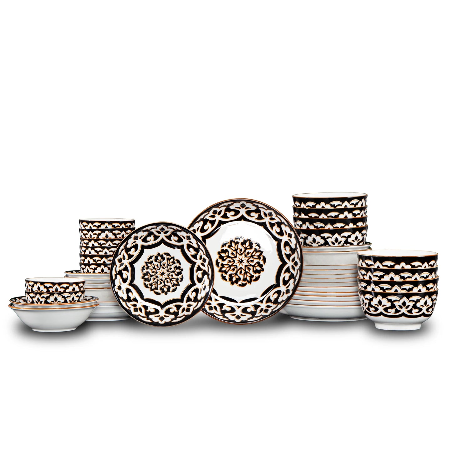 Dinnerware w/Handmade Reactive Glaze Dishes Set