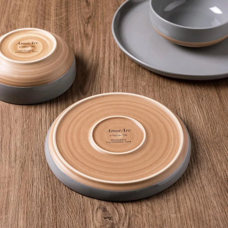 Ceramic Hand-painted Scratch Resistant Dinnerware Sets for 4
