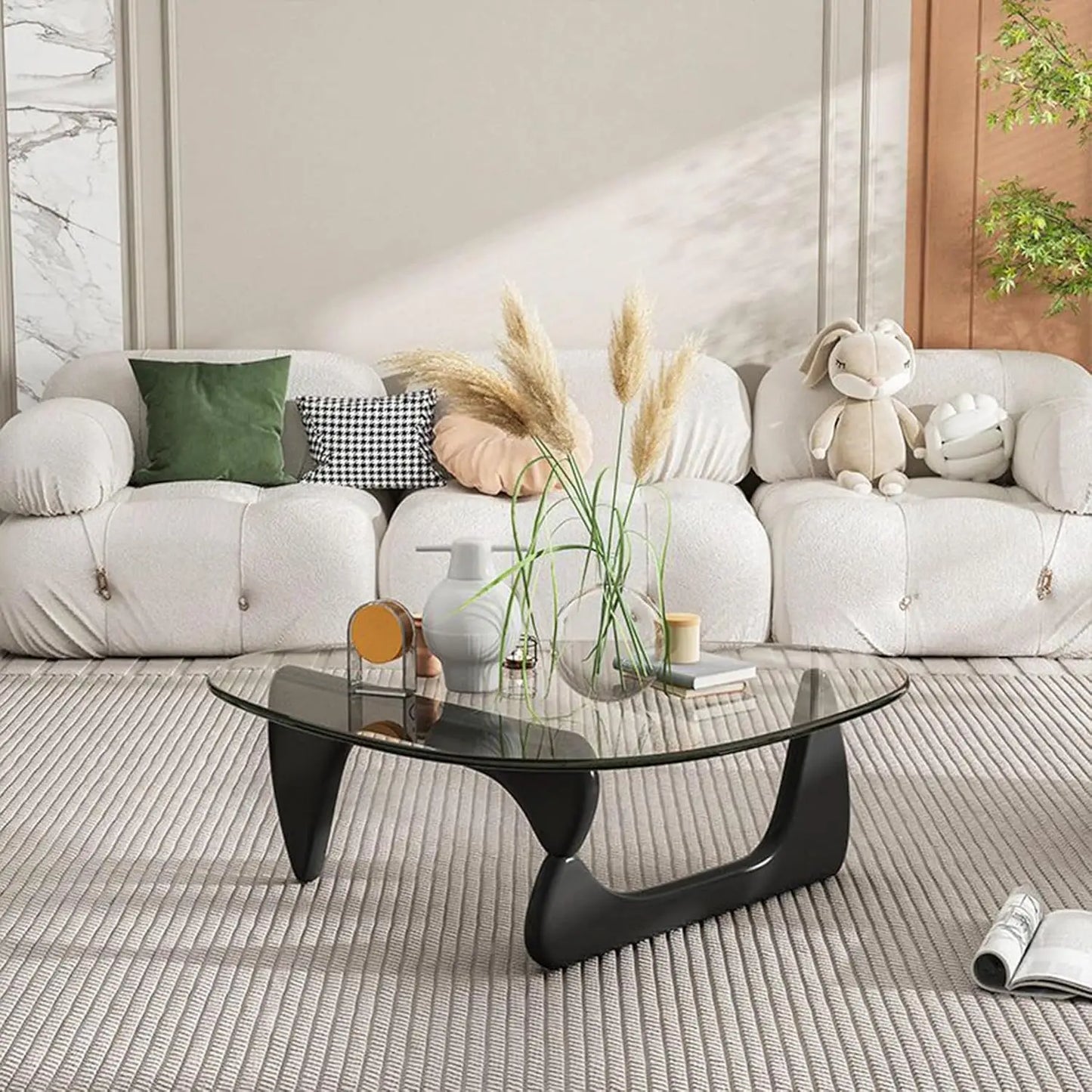 Glass Coffee Tables for Living Room-Triangle