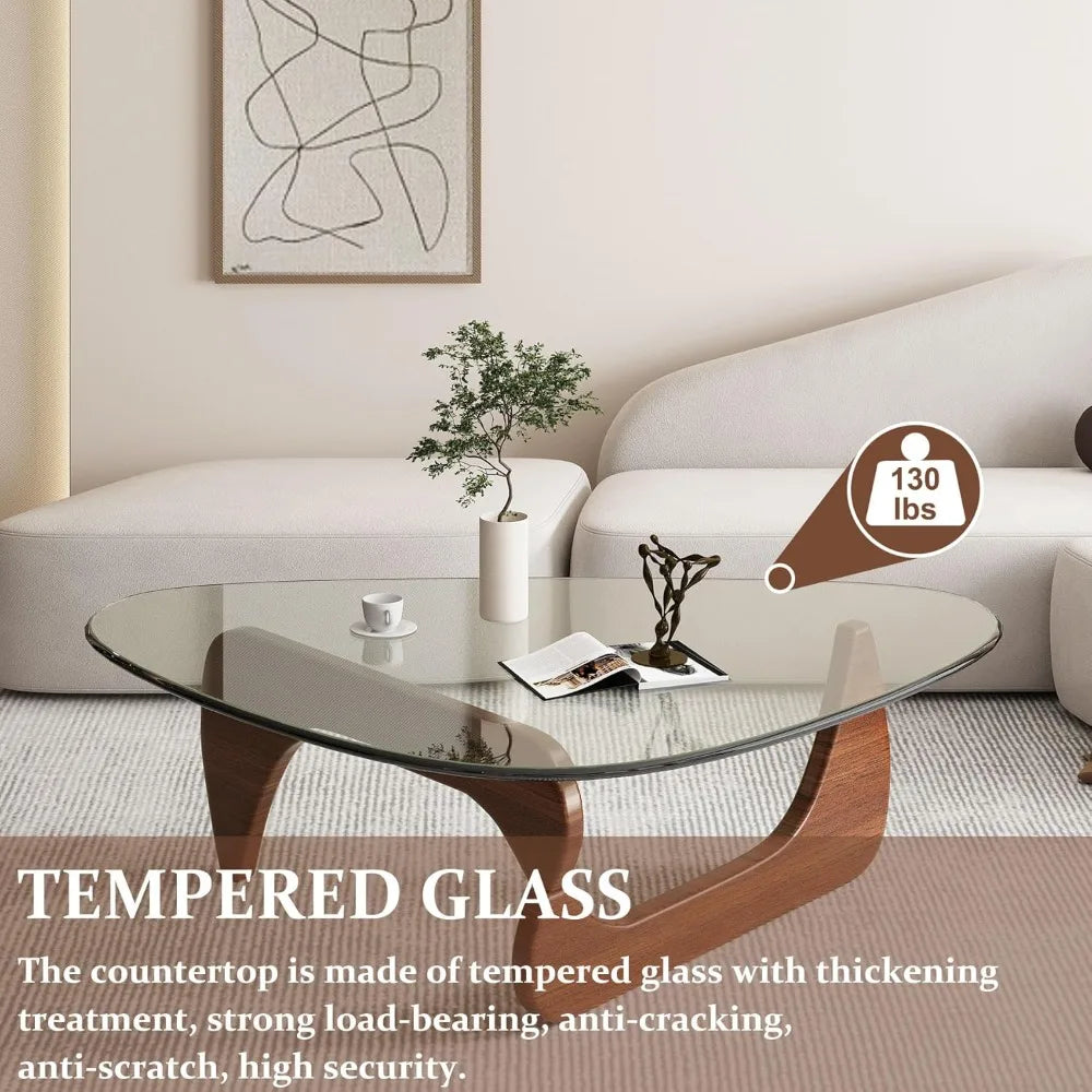 Glass Coffee Tables for Living Room-Triangle
