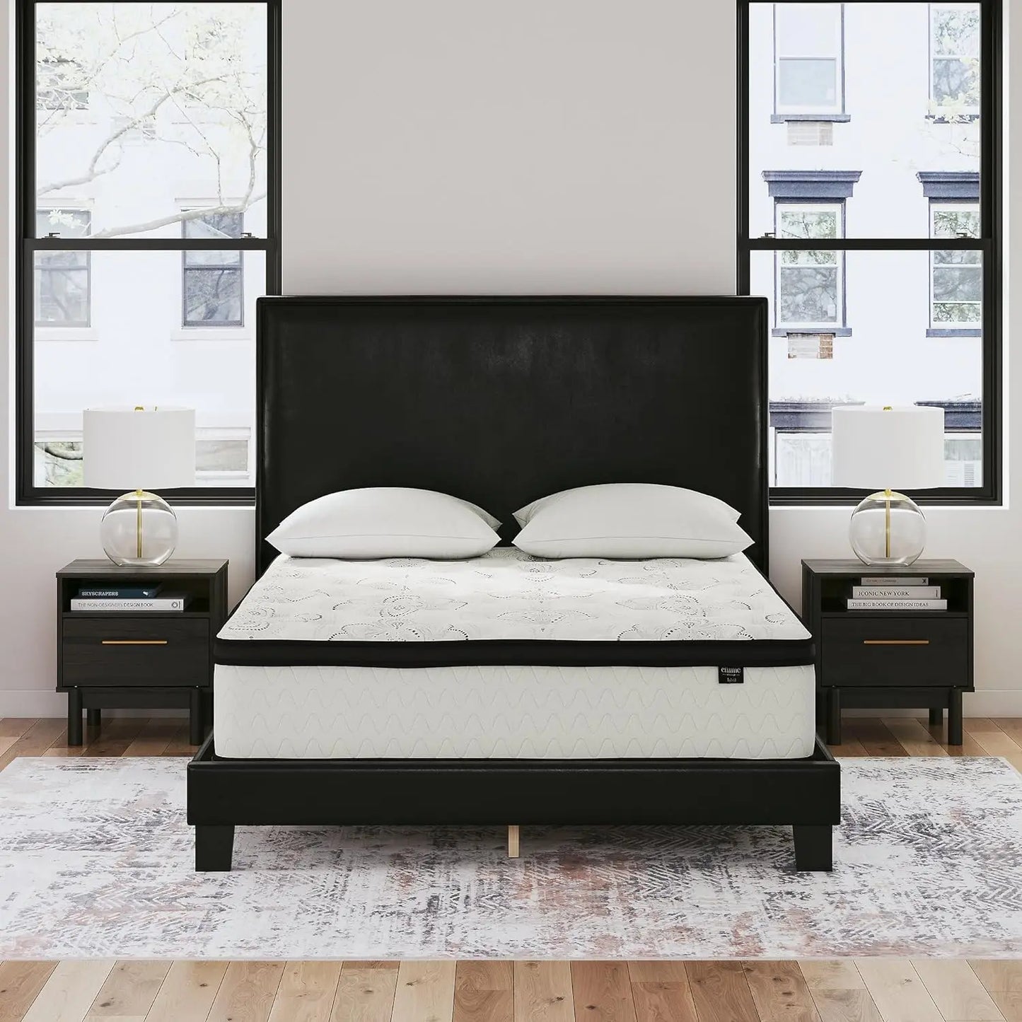 12 Inch Medium/Firm Hybrid Mattress w/Cooling Gel Memory Foam