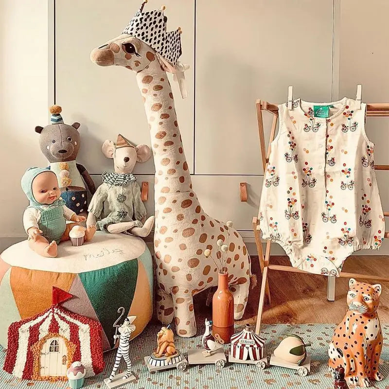 Giraffe Plush Sleeping Doll Toy For Baby Room
