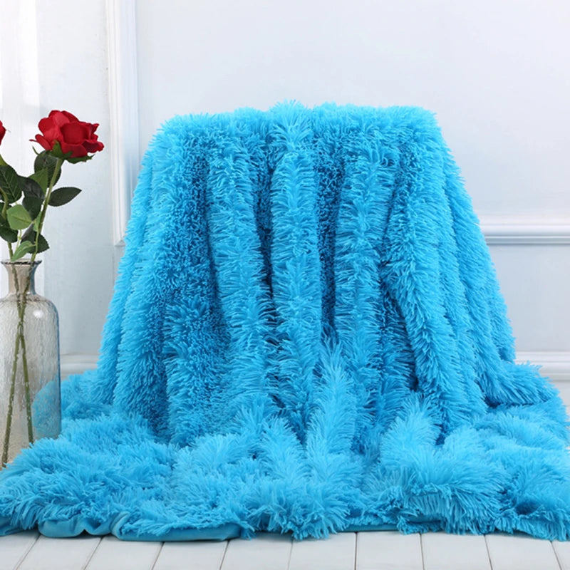 Shaggy Throw Blanket Super Soft Plush for Bed/Couch/Sofa