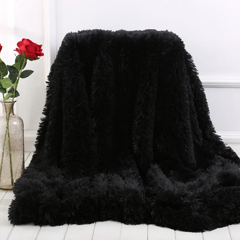 Shaggy Throw Blanket Super Soft Plush for Bed/Couch/Sofa