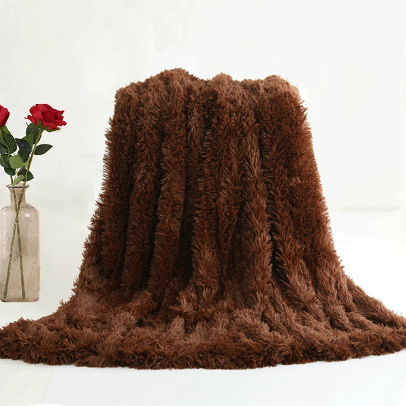 Shaggy Throw Blanket Super Soft Plush for Bed/Couch/Sofa