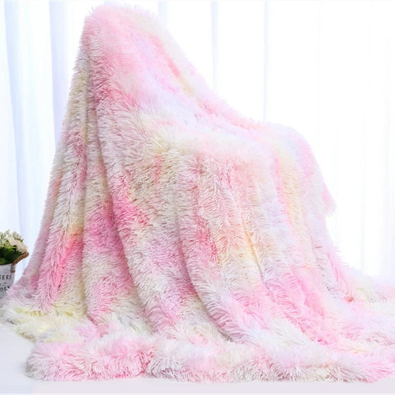 Shaggy Throw Blanket Super Soft Plush for Bed/Couch/Sofa