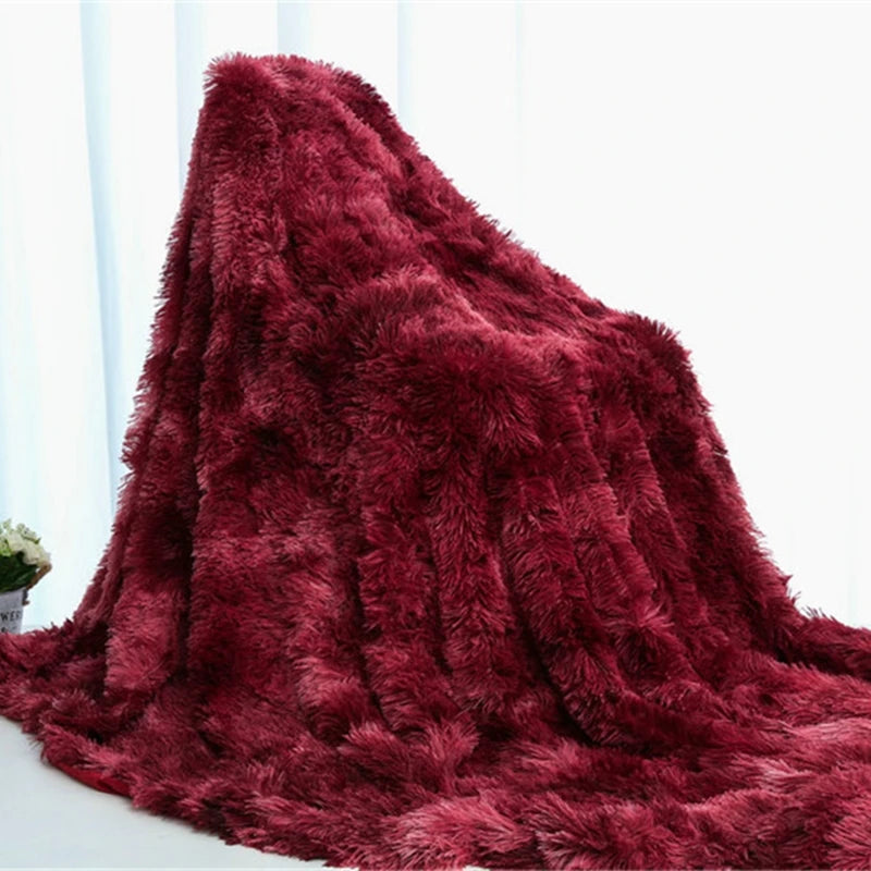 Shaggy Throw Blanket Super Soft Plush for Bed/Couch/Sofa