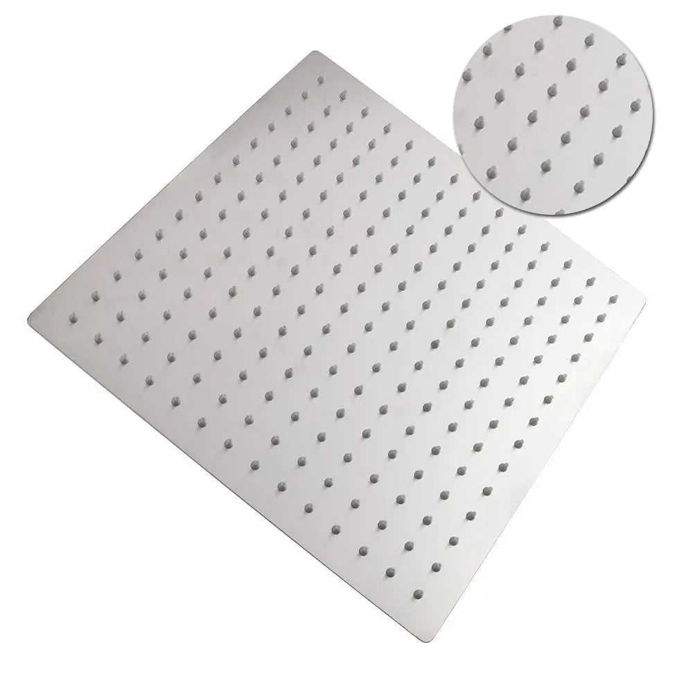 Stainless Steel Ultrathin Shower Head 16" Rainfall Accessory
