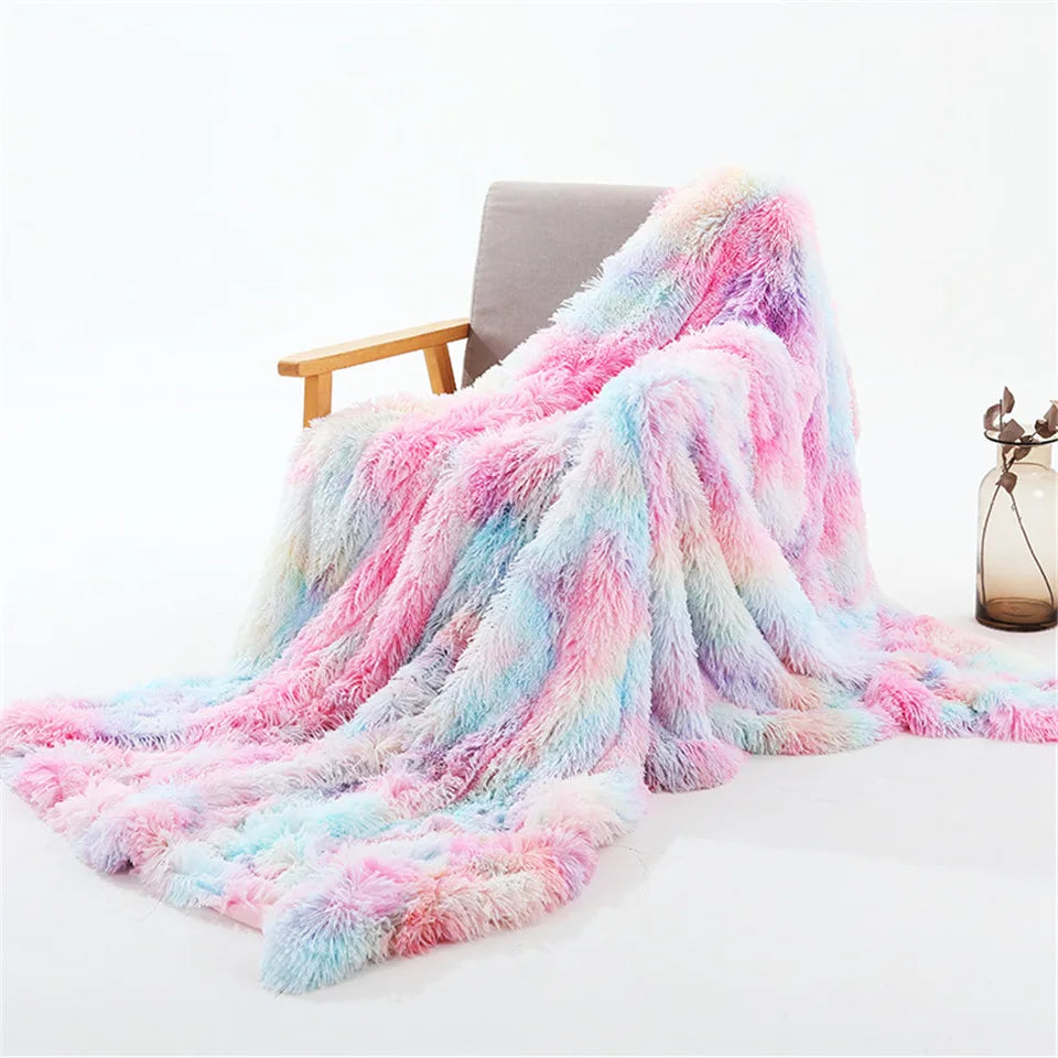 Shaggy Throw Blanket Super Soft Plush for Bed/Couch/Sofa