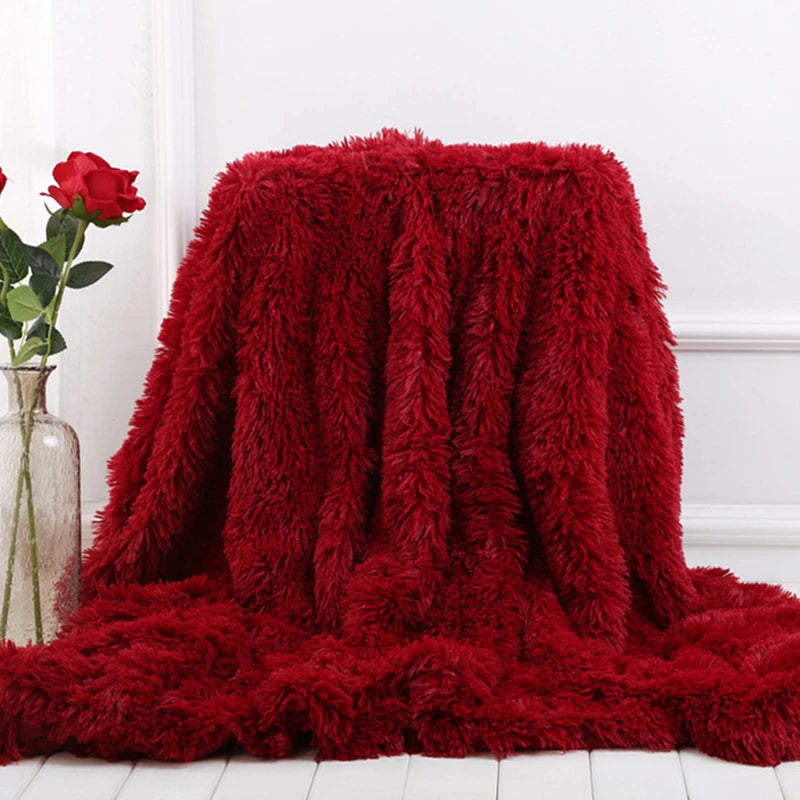 Shaggy Throw Blanket Super Soft Plush for Bed/Couch/Sofa