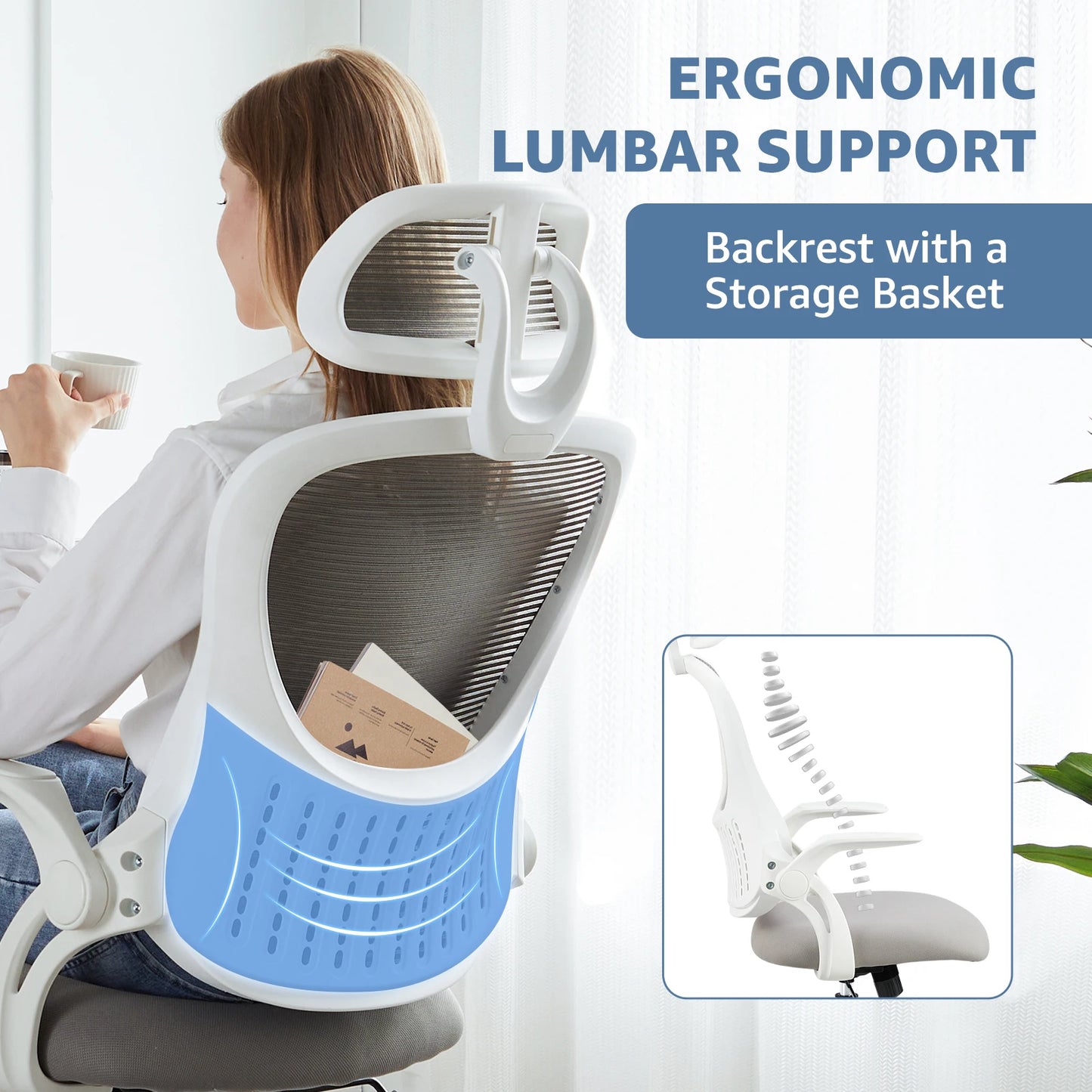 Comfortable Ergonomic Home Office Computer Desk Chair