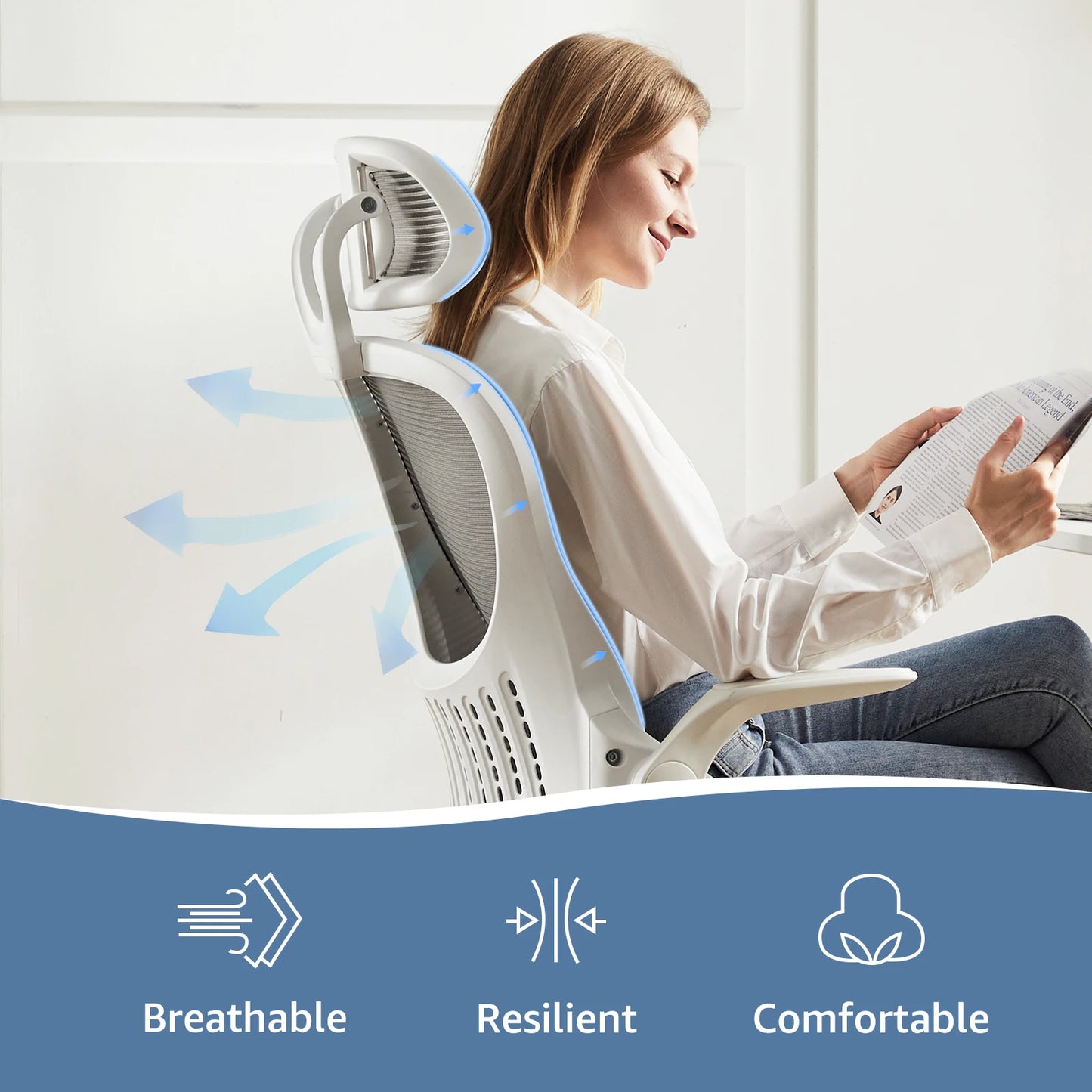 Comfortable Ergonomic Home Office Computer Desk Chair