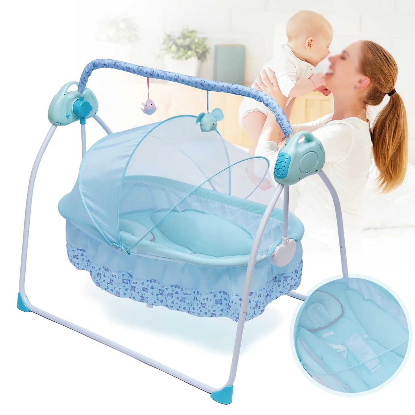 Electric Baby Cradles Auto Swing Rocker