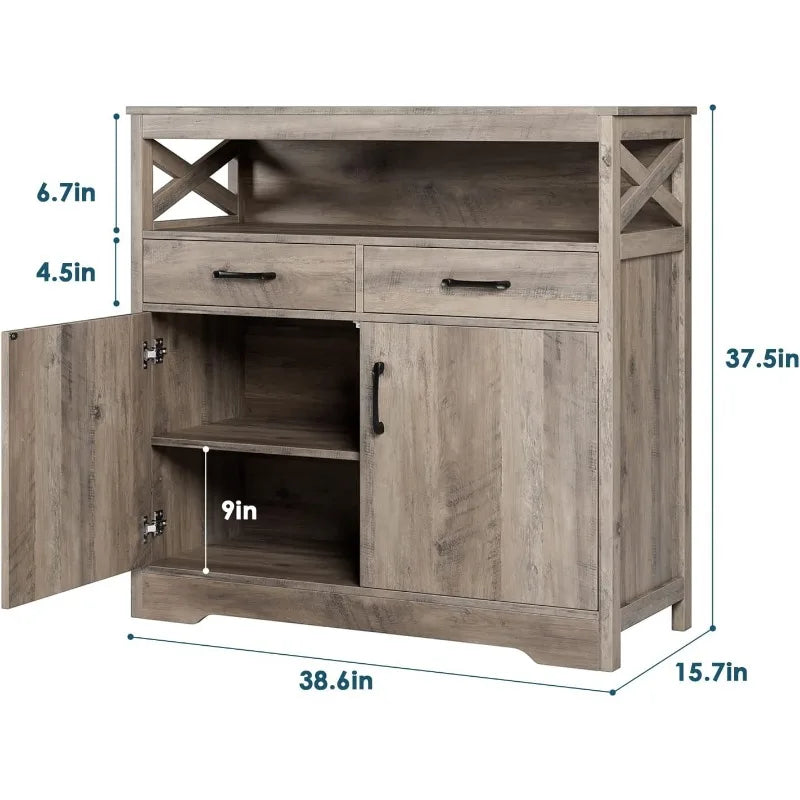 Modern Farmhouse Kitchen Storage Cabinet