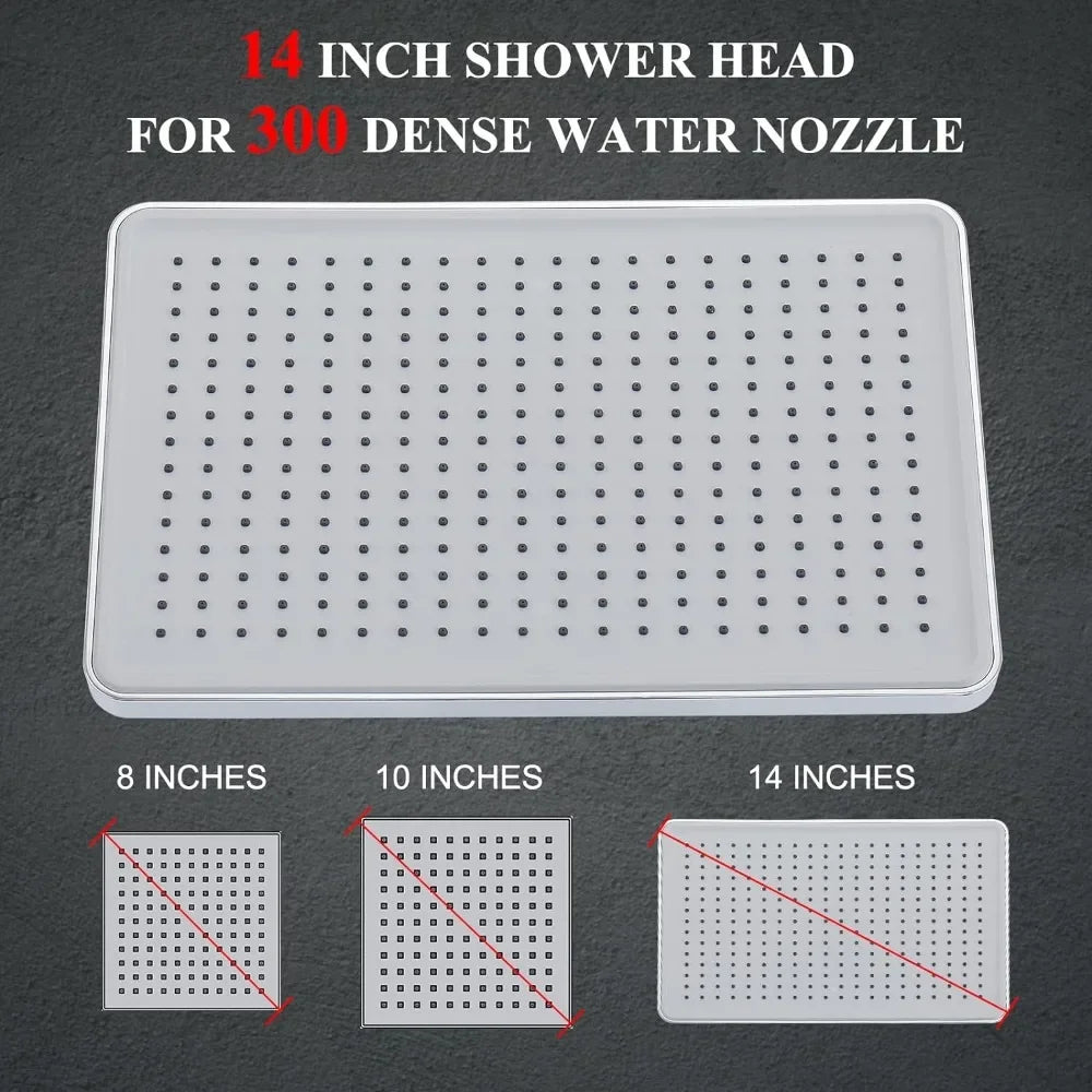 High Pressure Shower Head w/Handheld Spray Combo