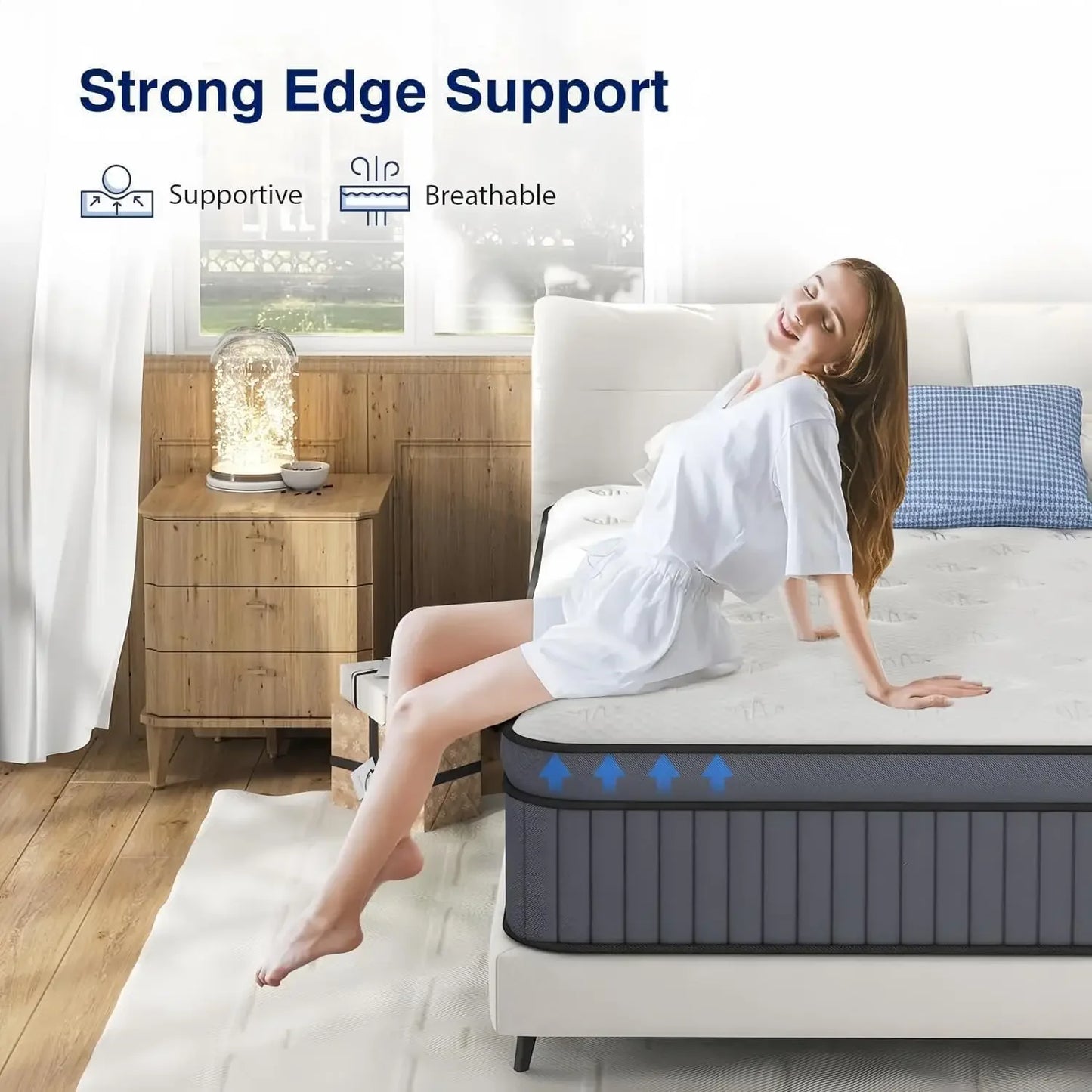 Firm Hybrid Memory Foam King Mattress w/Box