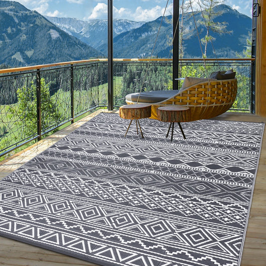 Outdoor Rug Waterproof Reversible Patio Rug