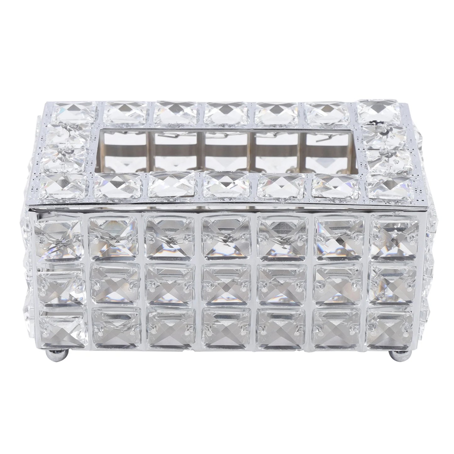 Square Crystal Cube Tissue Box Bedroom/Office