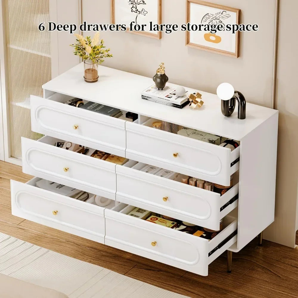 Large Double Dresser w/Wide Drawers for Nursery