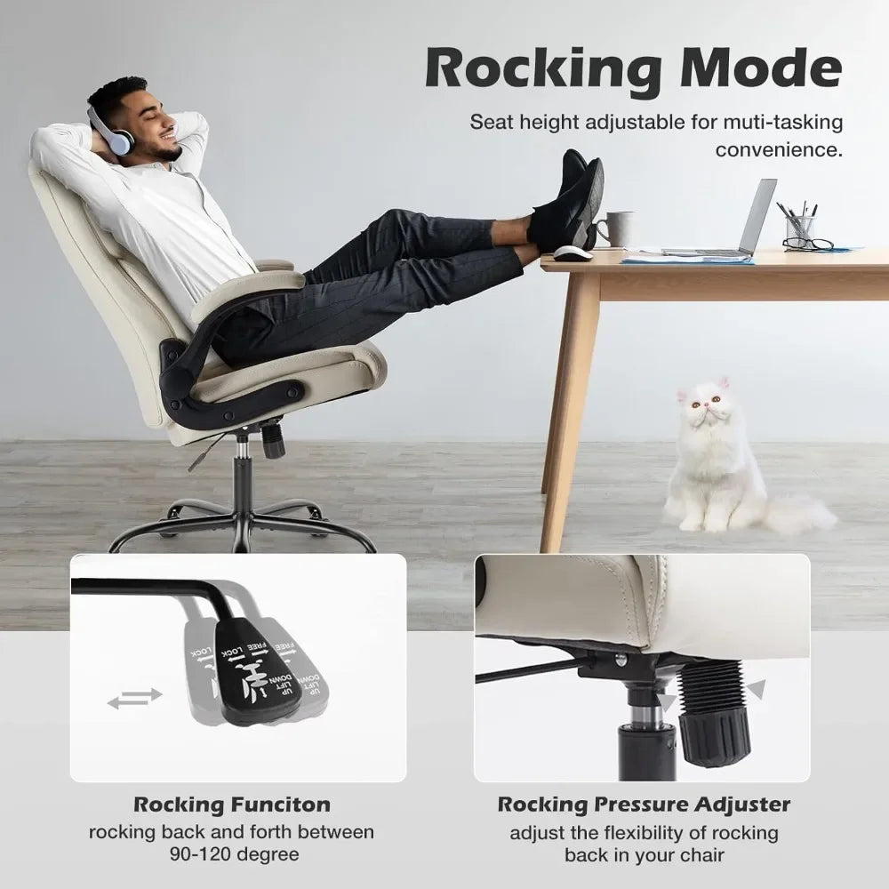 Leather Executive Ergonomic Desk Chair