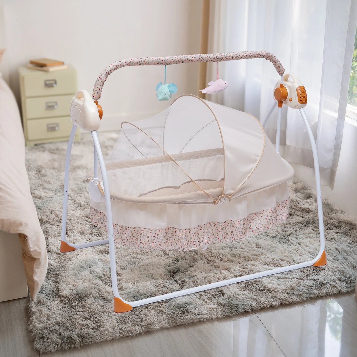 Electric Baby Cradles Auto Swing Rocker