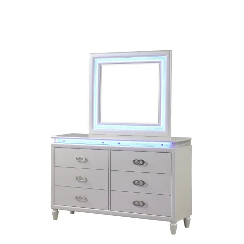 Passion Queen 6-PC LED Bedroom Furniture