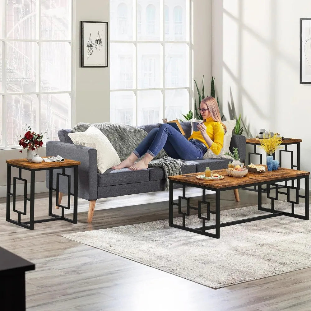 Modern Living Room Table Set for Office/Small Spaces