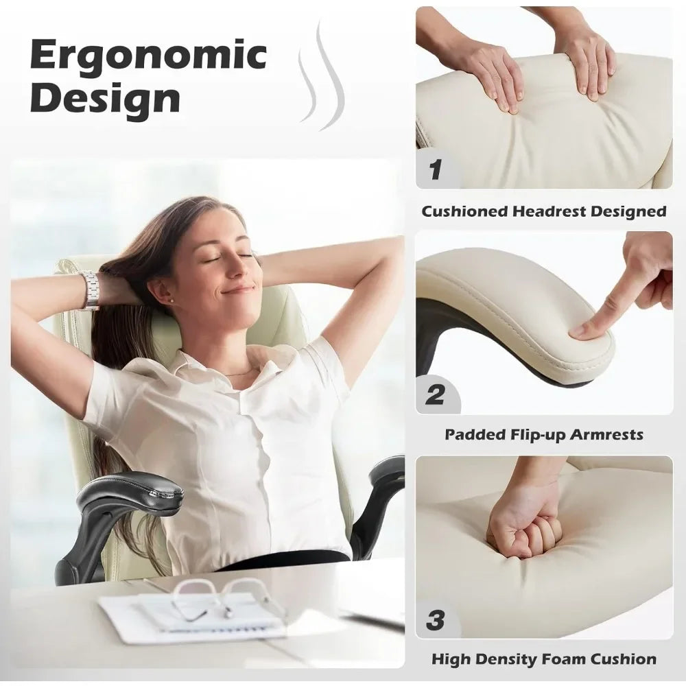 Leather Executive Ergonomic Desk Chair