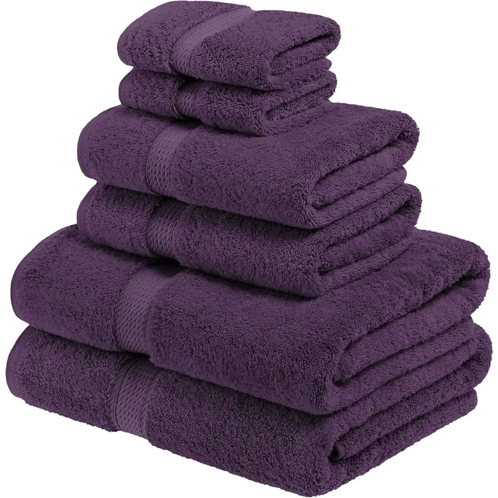 Premium Egyptian Cotton Towels for Bathroom Set