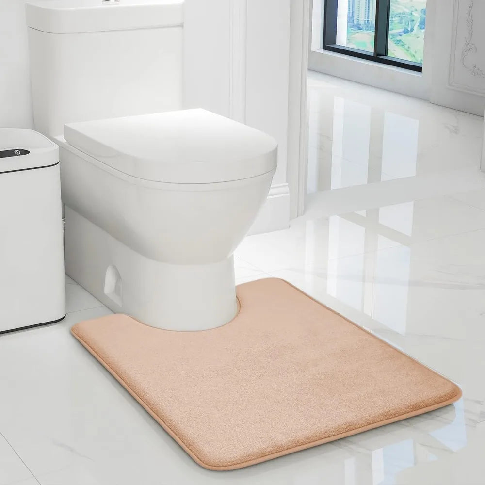 Bathroom Rug Sets 5-Piece with Memory