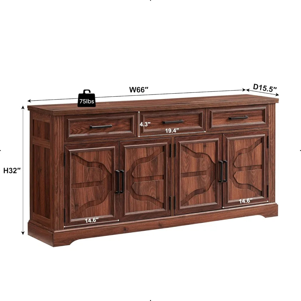 Large Buffet Sideboard Cabinet for Dining Room